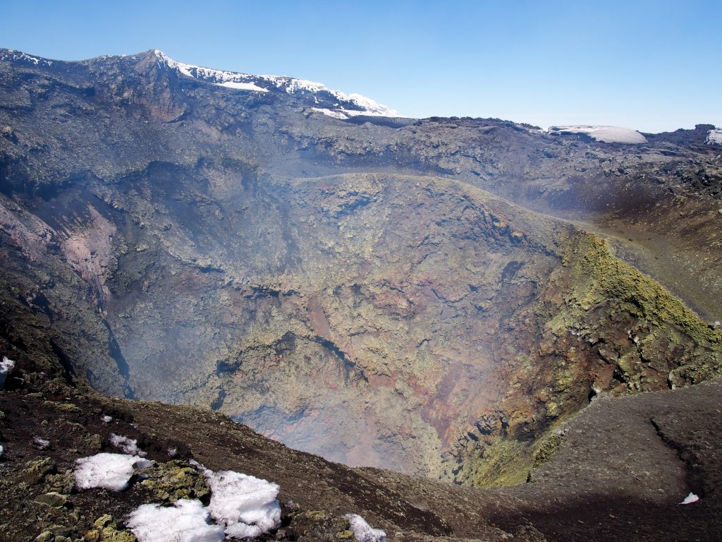 Krater des Vulkan Villarica